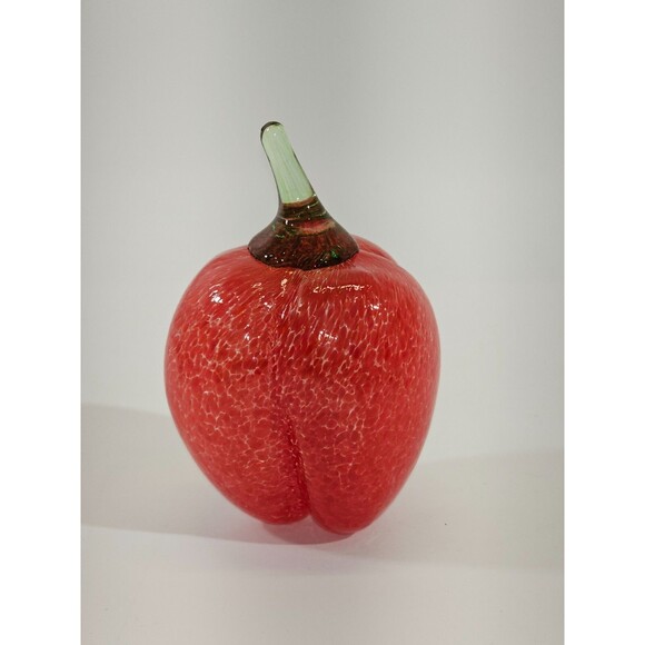 Kosta Boda Fruitteria 99022 Blown Glass Red Pepper Gunnel Sahlin Signed EUC - Picture 6 of 10